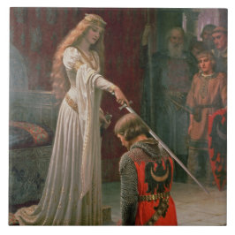 Accolade (av Edmond Blair Leighton) Kakelplatta