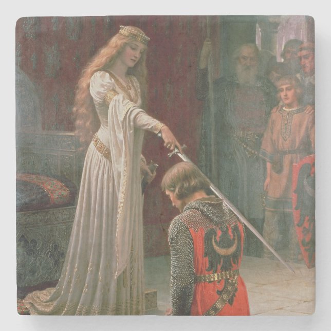 Accolade (av Edmond Blair Leighton) Stenunderlägg (Framsidan)