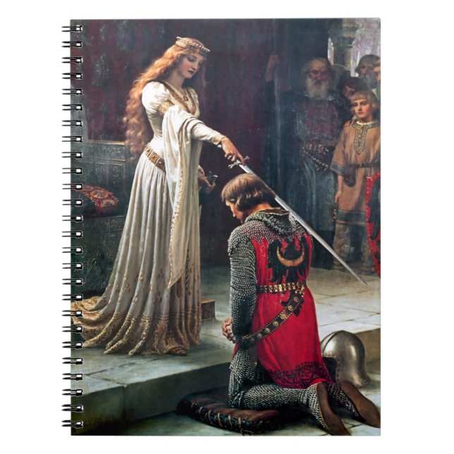 Accolade av Edmund Blair Leighton Anteckningsbok Med Spiral (Framsidan)