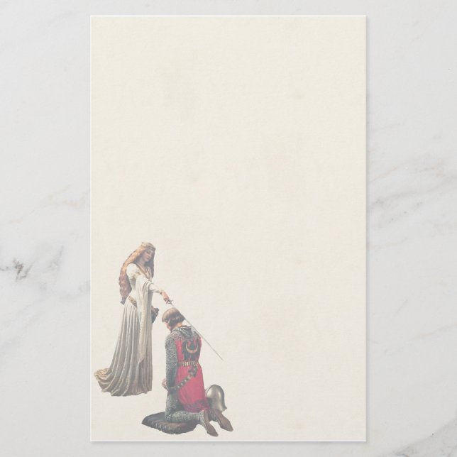 Accolade av Edmund Blair Leighton Brevpapper (Framsida)