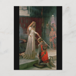 Accolade av Edmund Blair Leighton, c. 1901 Vykort