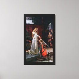Accolade av Edmund Blair Leighton Canvastryck
