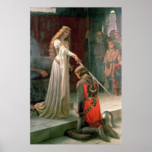 Accolade av Edmund Blair Leighton Poster