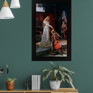 Accolade av Edmund Blair Leighton Poster