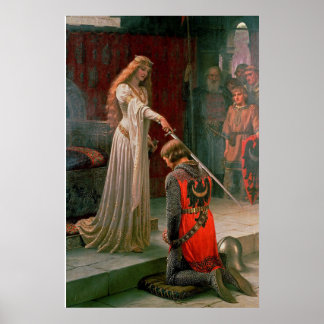 Accolade av Edmund Blair Leighton - Vintage Art Poster
