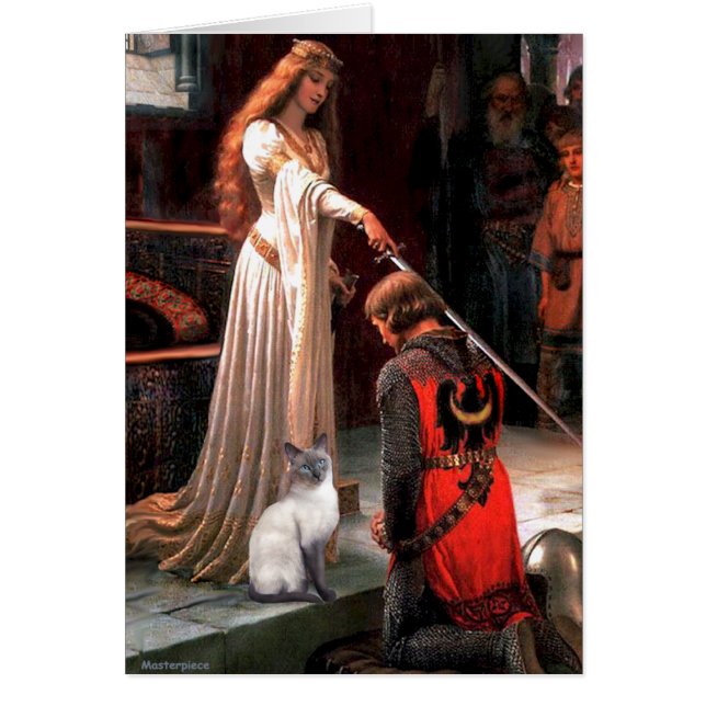 Accolade - Blue Point Siamese cat Hälsningskort (Framsidan)