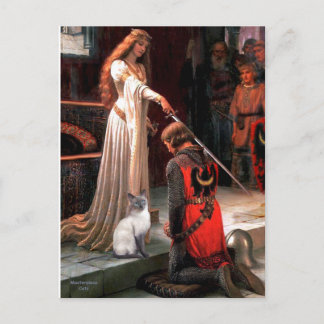 Accolade - Blue Point Siamese cat Vykort