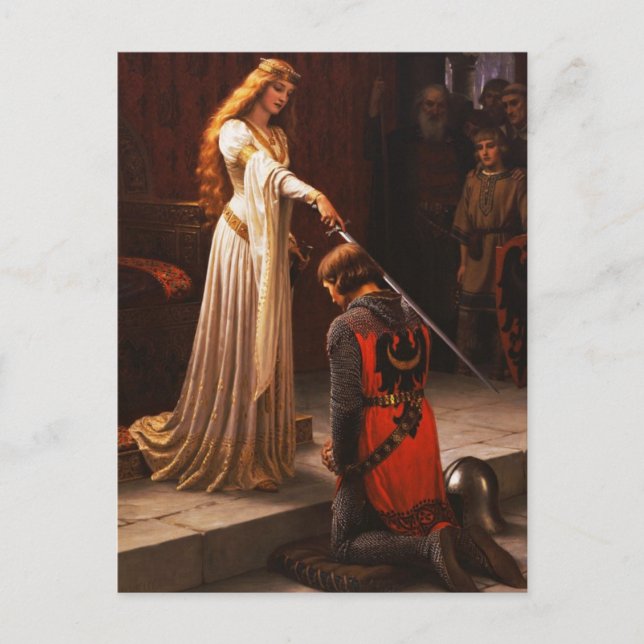 Accolade Edmund Blair Leighton Vykort (Framsida)