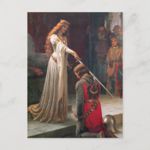 Accolade [Edmund Blair Leighton] Vykort