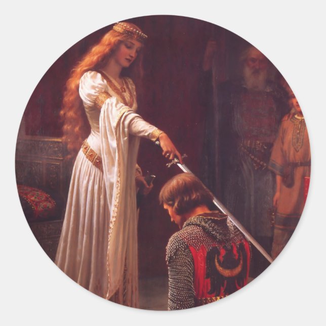 Accolade - Knight Runt Klistermärke (Framsida)