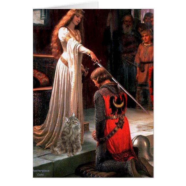 Accolade - norska skogskatten hälsningskort (Framsidan)