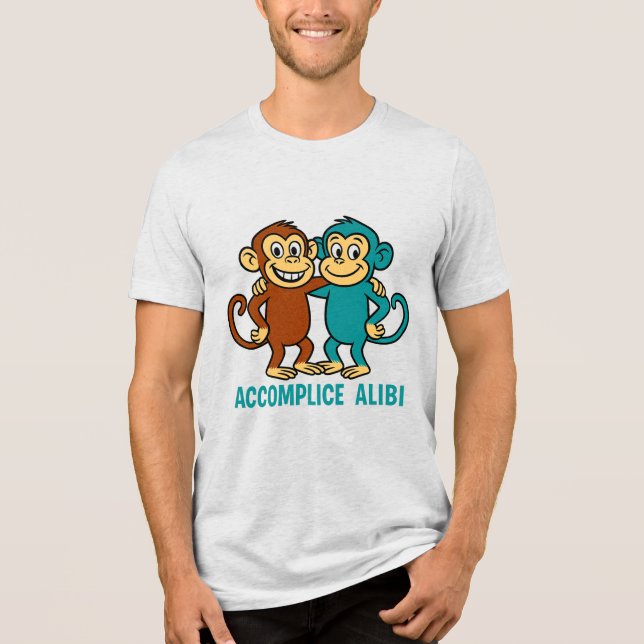 🙈 "Accomce & Alibi" T Shirt (Framsida)