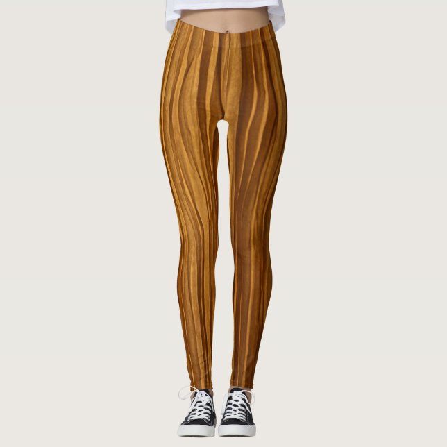 Accordian designdamasker leggings (Framsida)