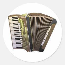 Accordian Runt Klistermärke