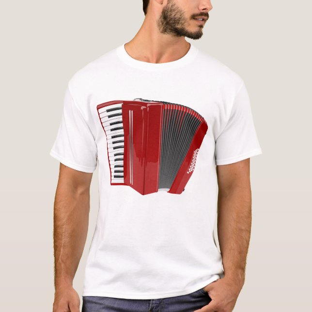 accordian spelaretshirt t shirt (Framsida)