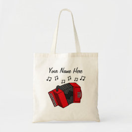 Accordion Anpassningsbar Tote Bag Musician Gift Tygkasse