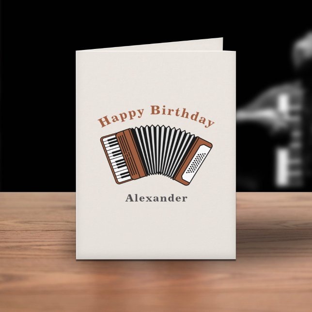 Accordion Birthday Card Kort (Accordion Birthday Card)