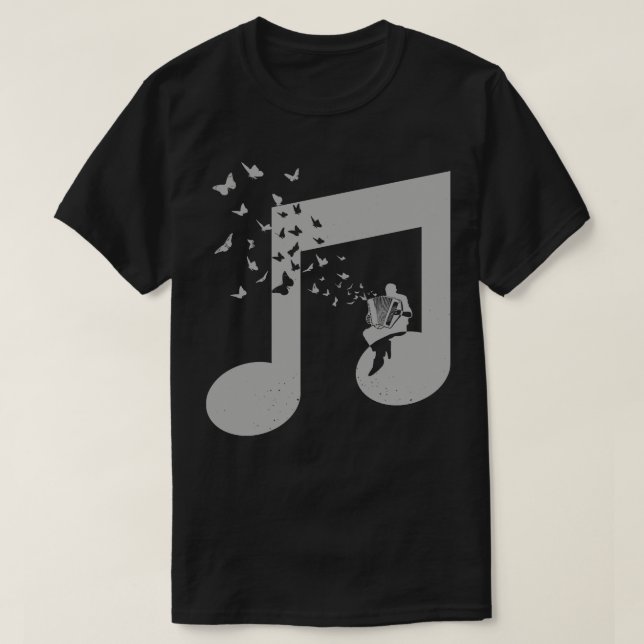Accordion Butterfly T Shirt (Design framsida)