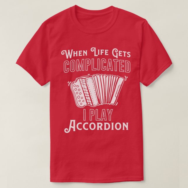 Accordion Concertina Melodeon Piano Accordion Gift T Shirt (Design framsida)
