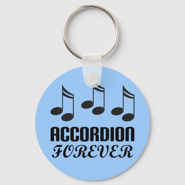 Accordion Forever Music Gift Nyckelring (Framsida)