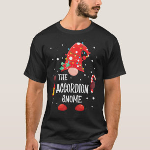 Accordion Gnome Matching Familjens julgrum T Shirt