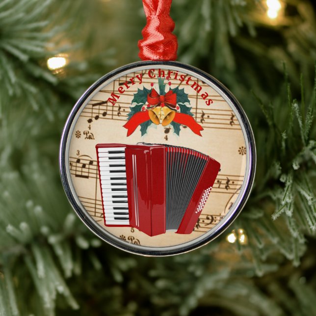Accordion Music, juldesign, Julgransprydnad Metall (Träd)