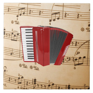 Accordion Music, populär design, Kakelplatta