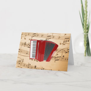 Accordion Music, populär design, Kort