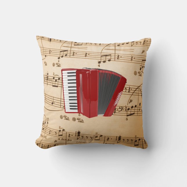 Accordion Music, populär design, Kudde (Framsida)