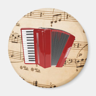 Accordion Music, populär design, Magnet