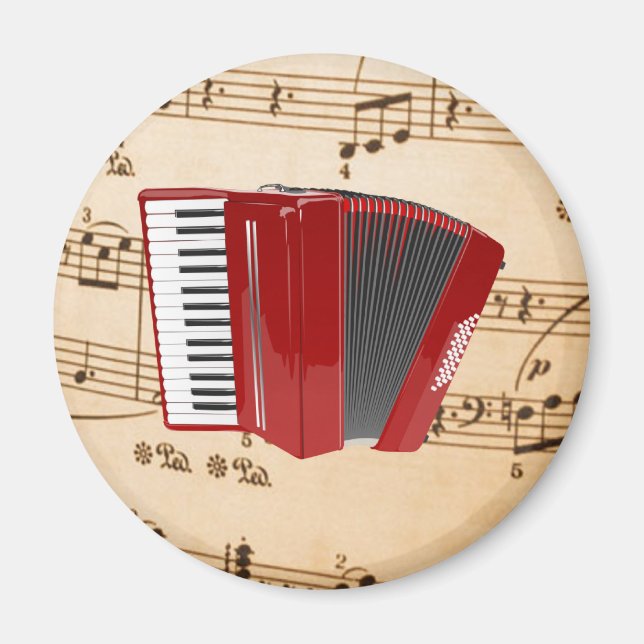 Accordion Music, populär design, Magnet (Framsidan)