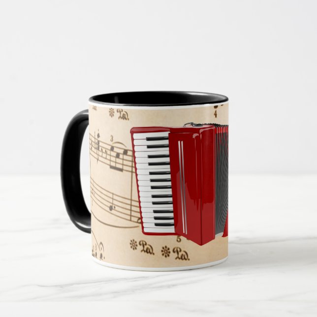 Accordion Music, populär design, Mugg (Framsida vänster)
