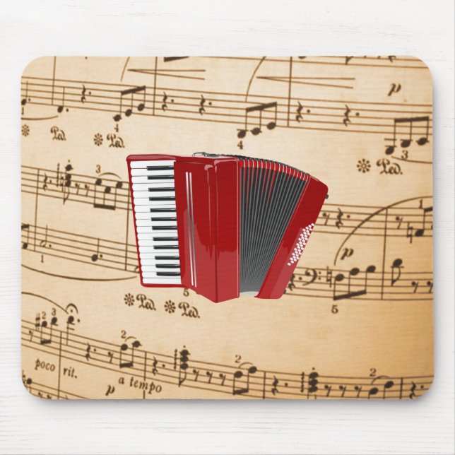 Accordion Music, populär design, Musmatta (Framsidan)