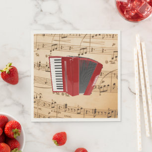 Accordion Music, populär design, Pappersservett