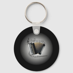 Accordion ~ Musical Globe ~ Musical ~ Nyckelring