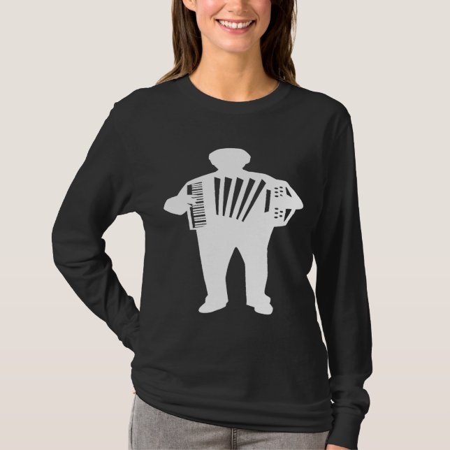 Accordion Player 1 T Shirt (Framsida)
