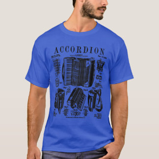 Accordion Player Accordionist Instrument Vintage P T Shirt
