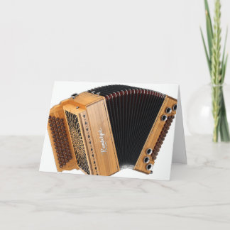 Accordion Player Accordionist Squeezebox Birthday Kort