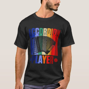Accordion Player Art Retro Accordionist T Shirt