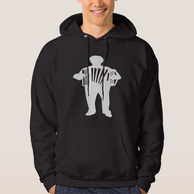 Accordion Player T Hoodie (Framsida)