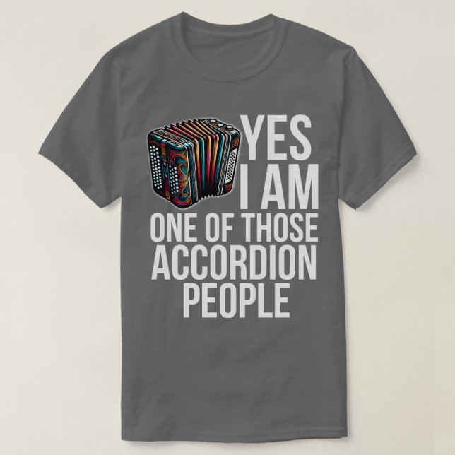 Accordion Player T Shirt (Design framsida)