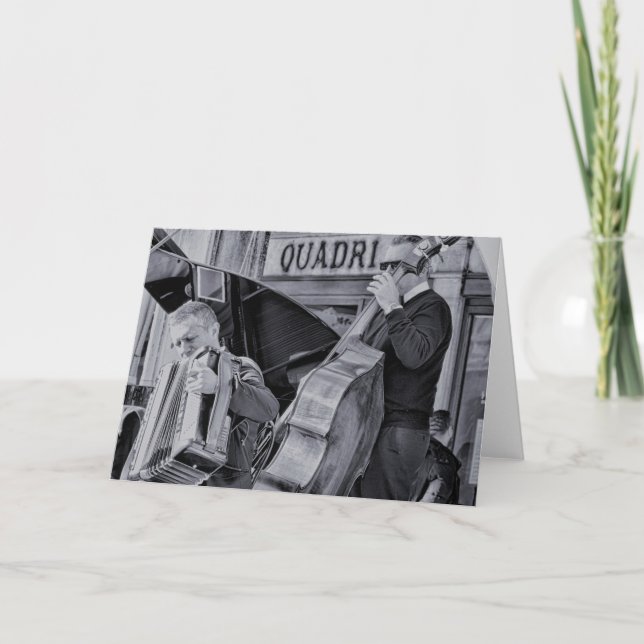 Accordion Polka Musician Traditional Music Blank Kort (Framsida)