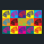 Accordion Pop Art Poster<br><div class="desc">Accordion Pop Art. Om Accordion är din hobby,  ockupation eller besatthet,  visa den med underbara Accordion t-shirts,  mugg,  klistermärken med mera. De är också underbara gåvor till andra Accordion fläkt!</div>
