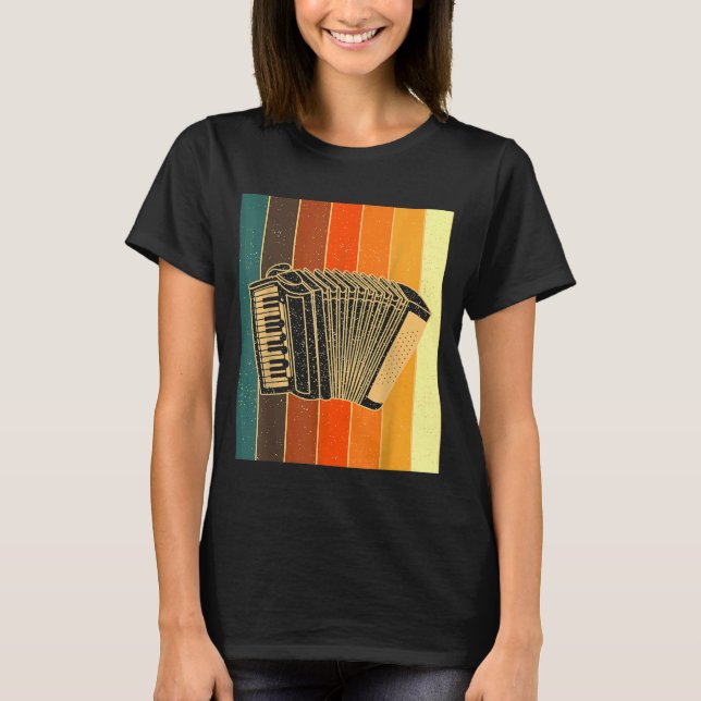 Accordion Styrian Accordion Retro Styrian Harmonic T Shirt (Framsida)