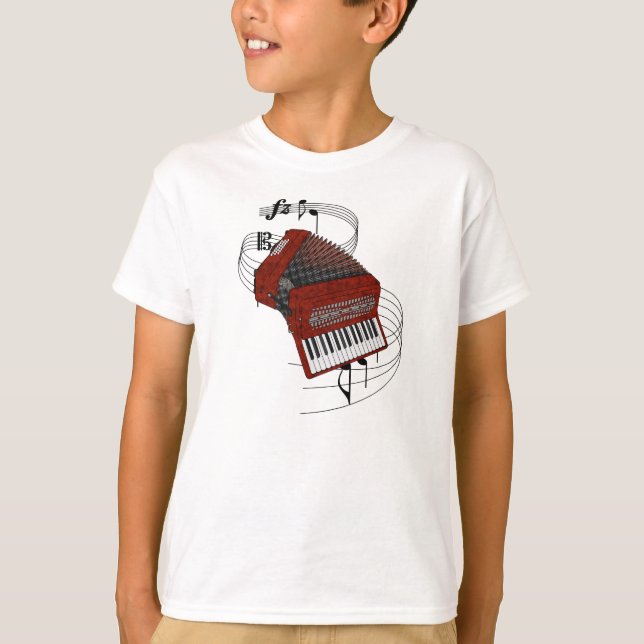 Accordion Tee Shirt (Framsida)