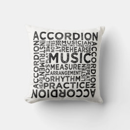 Accordion Typography Kudde