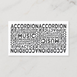 Accordion Typography Visitkort