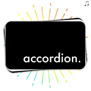 accordion. visitkort