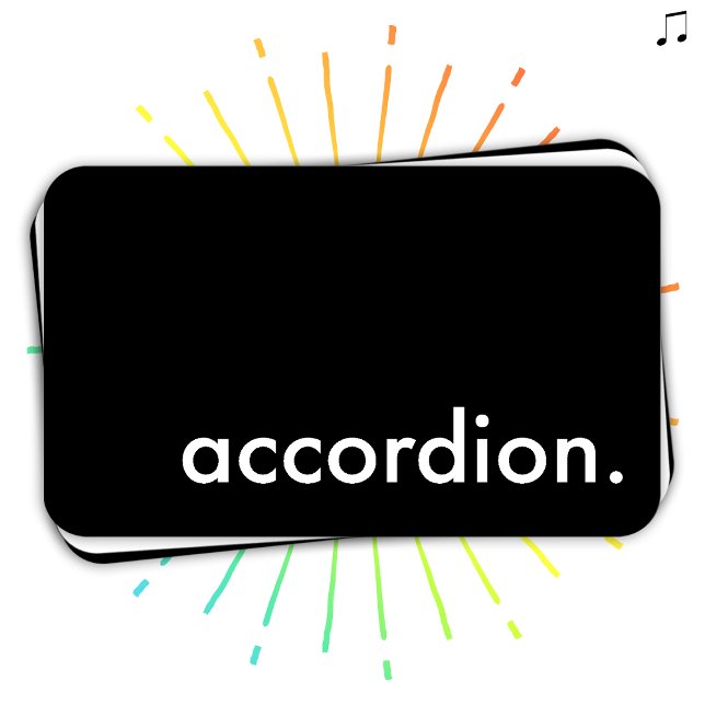accordion. visitkort (Skapare uppladdad)