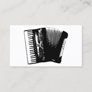 accordion. visitkort